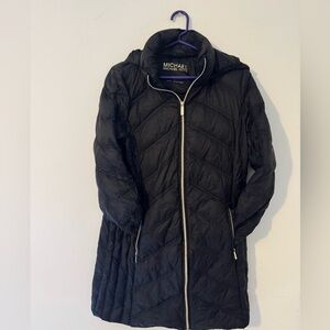 Michael Kors Quilted Black Puffer Coat
